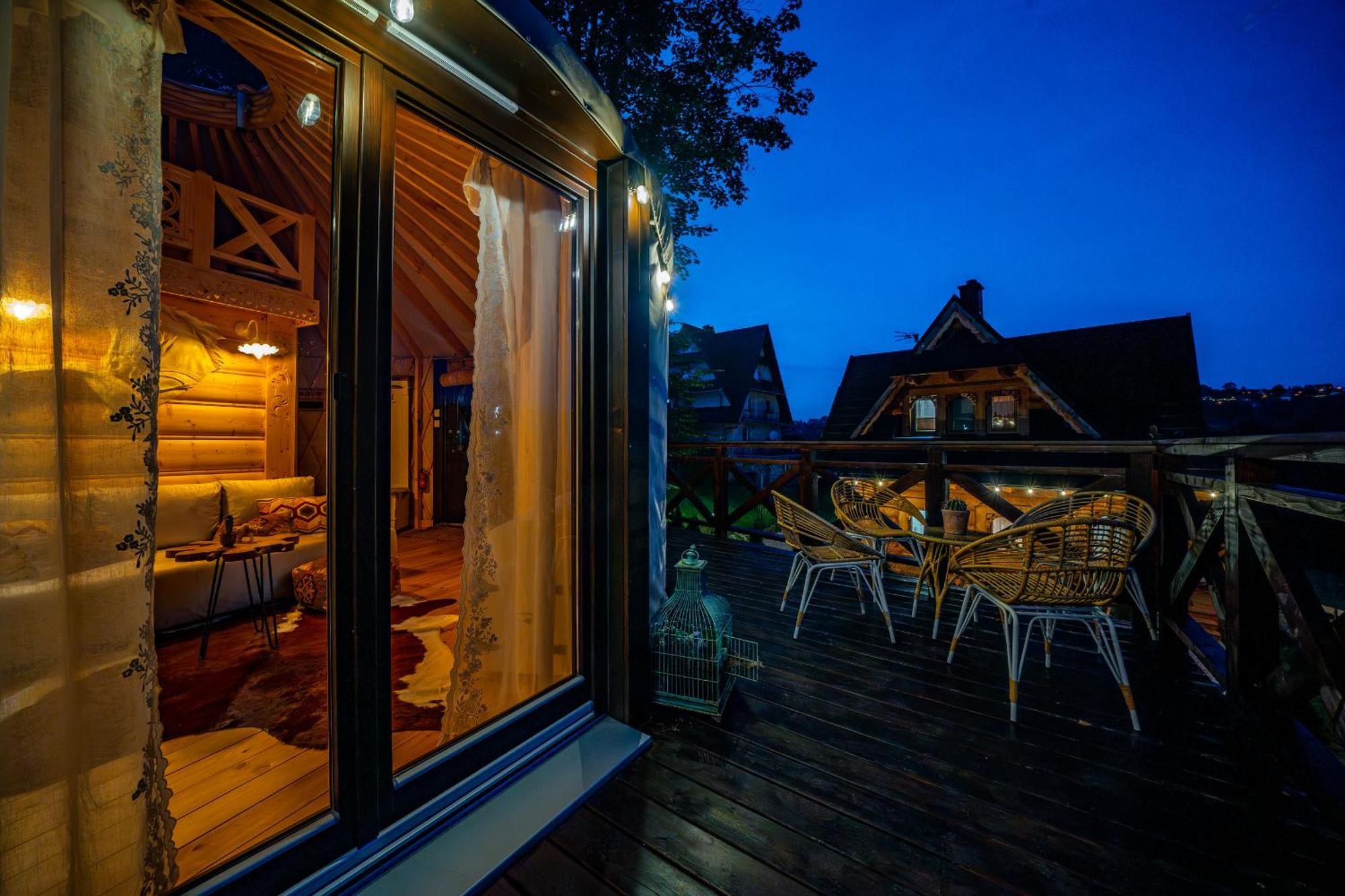 Jurta Na Wypasie - Luksusowy Namiot Z Widokiem Na Gory - Jacuzzi, Sauna, Split Ac, Private, Star View זקופאנה מראה חיצוני תמונה
