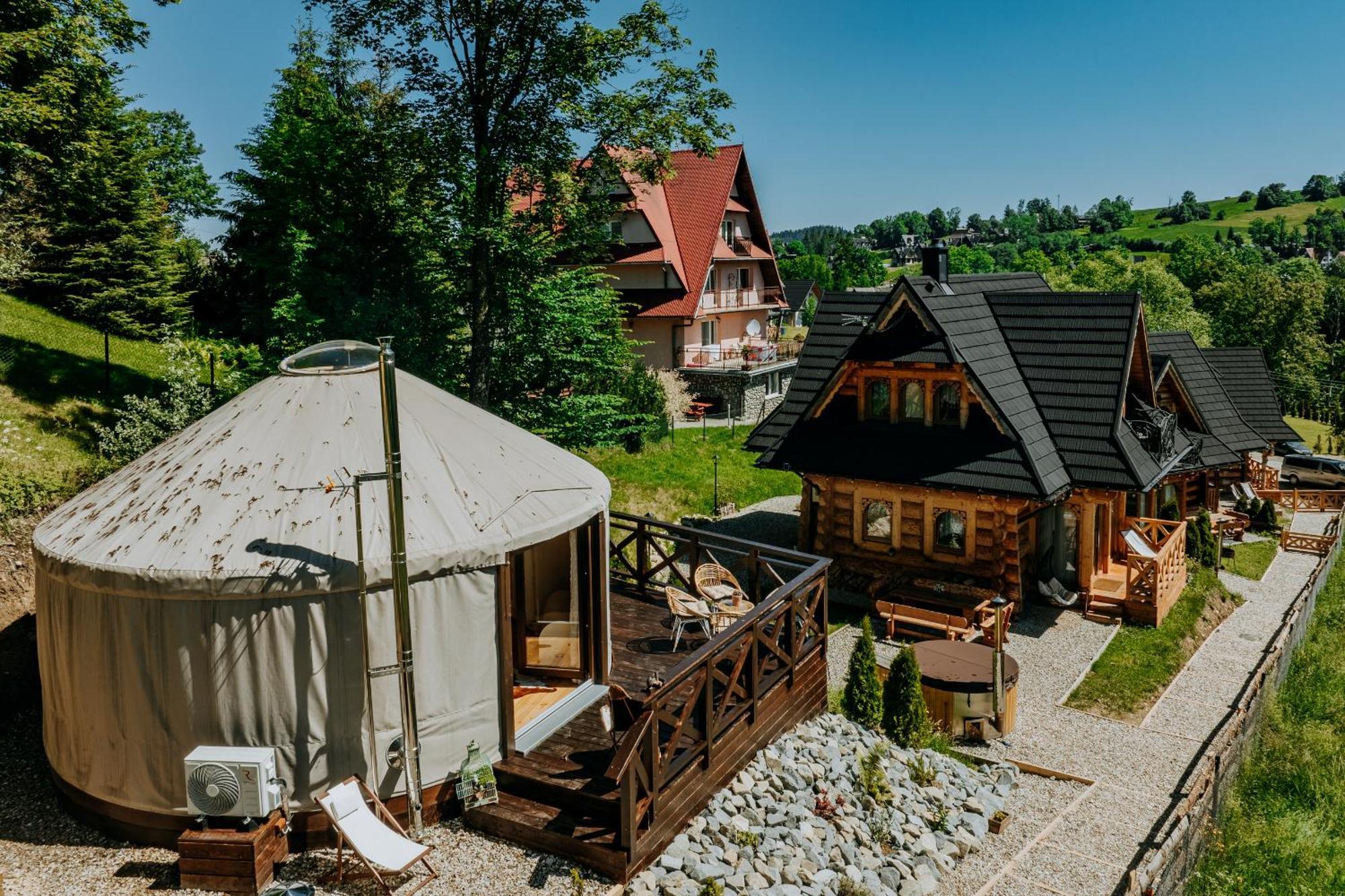 Jurta Na Wypasie - Luksusowy Namiot Z Widokiem Na Gory - Jacuzzi, Sauna, Split Ac, Private, Star View זקופאנה מראה חיצוני תמונה