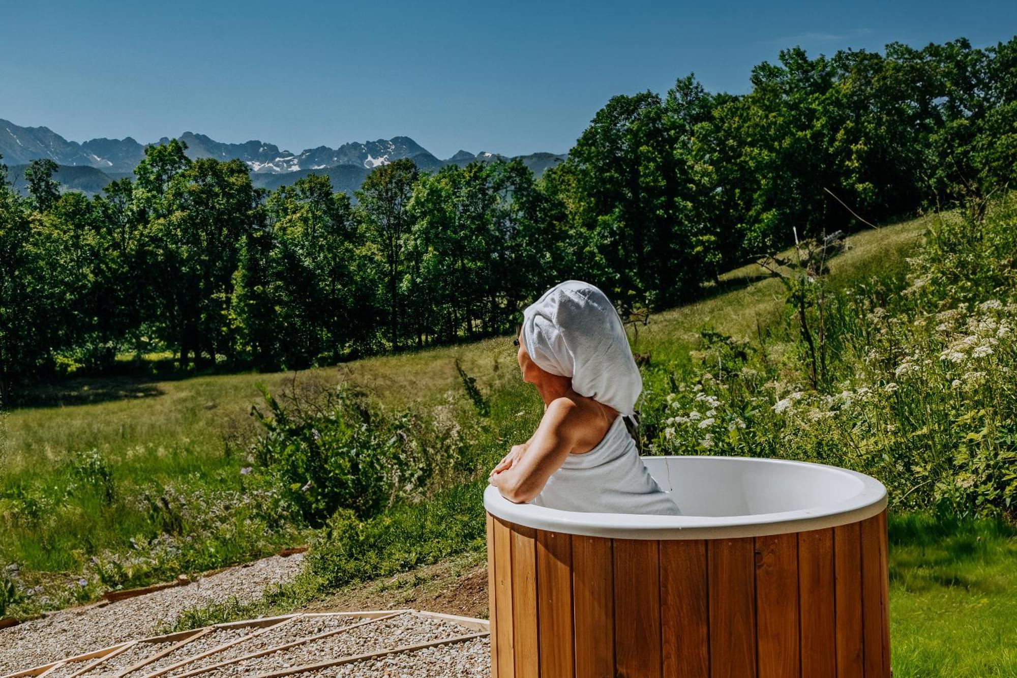 Jurta Na Wypasie - Luksusowy Namiot Z Widokiem Na Gory - Jacuzzi, Sauna, Split Ac, Private, Star View זקופאנה מראה חיצוני תמונה